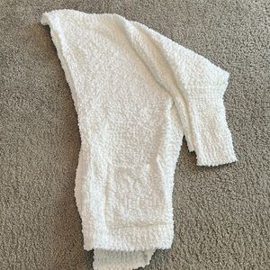 White oversized cardigan